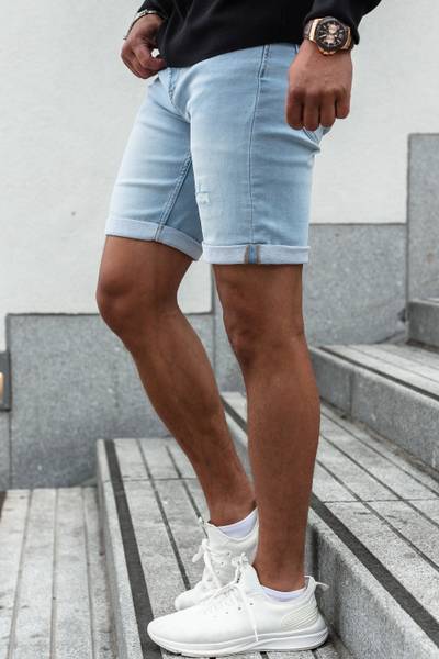 Light blue stretchy shorts ONLY&SONS