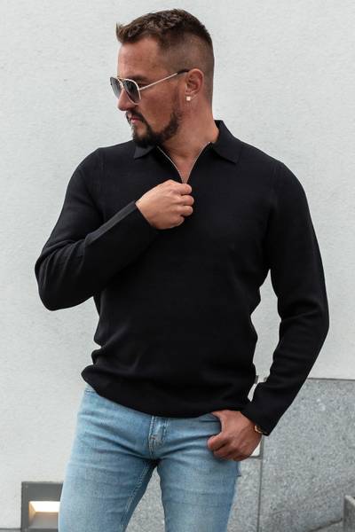 Cooper half-zip shirt black ONLY&SONS Cooper half-zip shirt black ONLY&SONS
