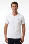 White V-neck T-shirt JERONE
