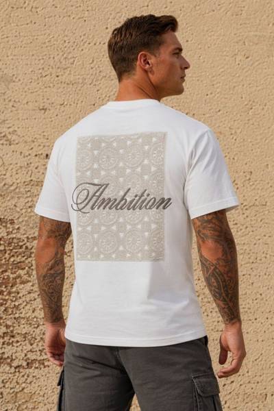 White back-printed t-shirt JERONE White back-printed t-shirt JERONE