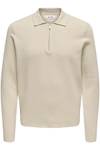 Cooper half-zip shirt beige ONLY&SONS