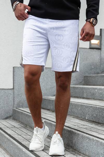 Dax Printed White Shorts JERONE