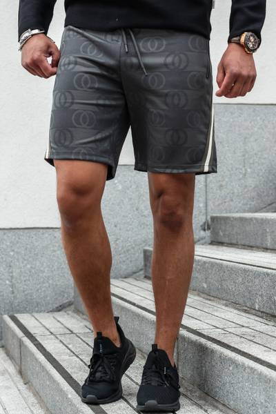 Dax Printed Gray Shorts JERONE
