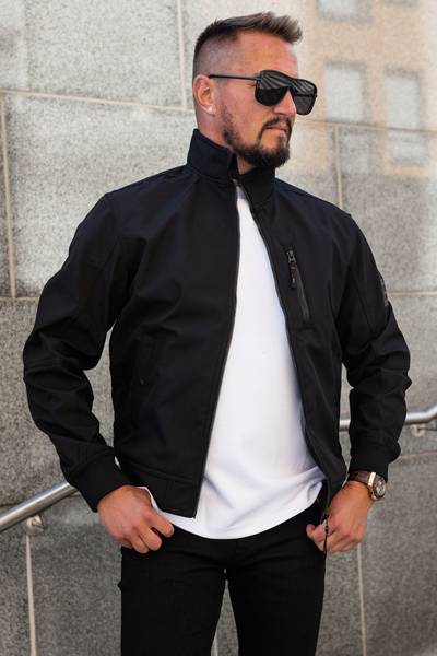 Parker Softshell Bomber black JACK&JONES