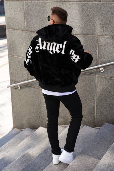 Los Angeles black fur coat JERONE Los Angeles black fur coat JERONE