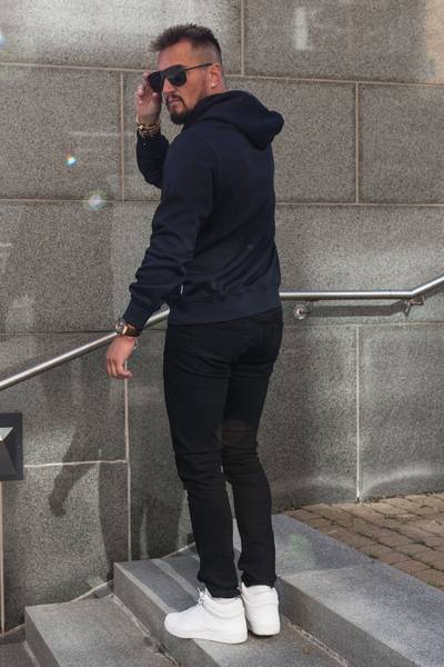 Fredriksberg blue hoodie JACK&JONES