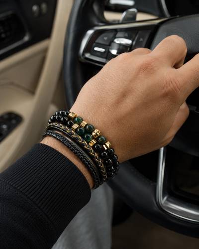 Men's multi-piece bracelet dark green ALDO