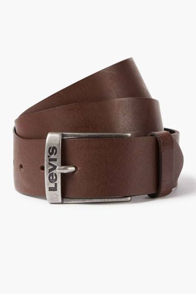 Brown men's leather belt LEVI'S
