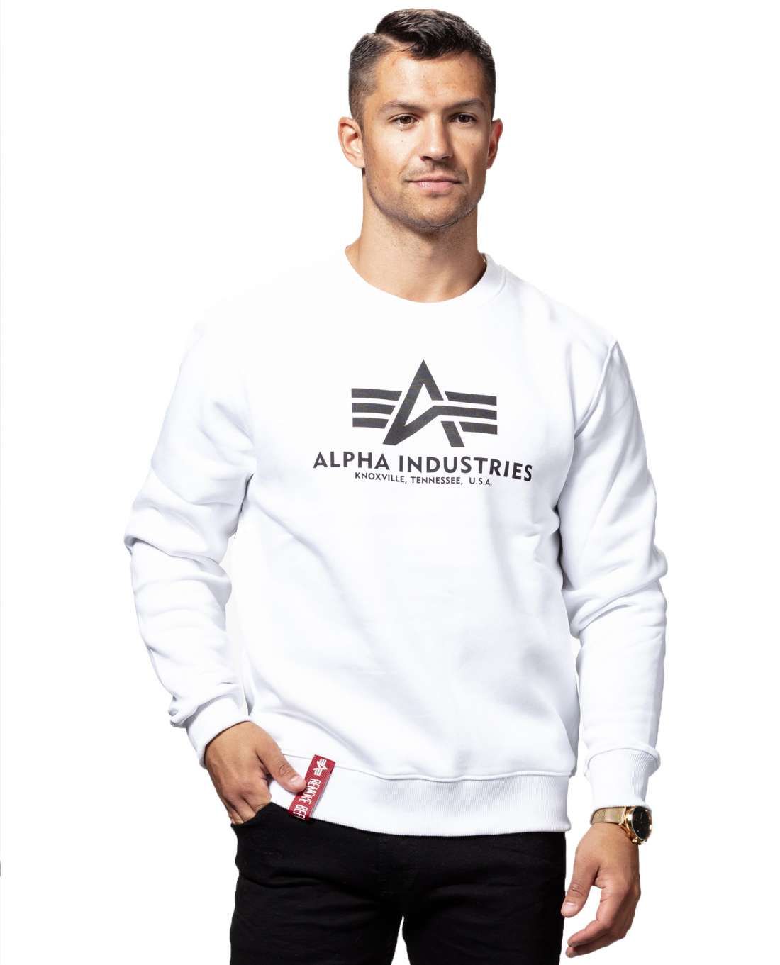 Basic Sweater White Alpha Industries