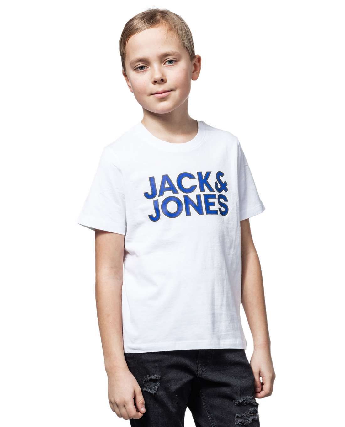 Logo Tee White Jack & Jones Junior