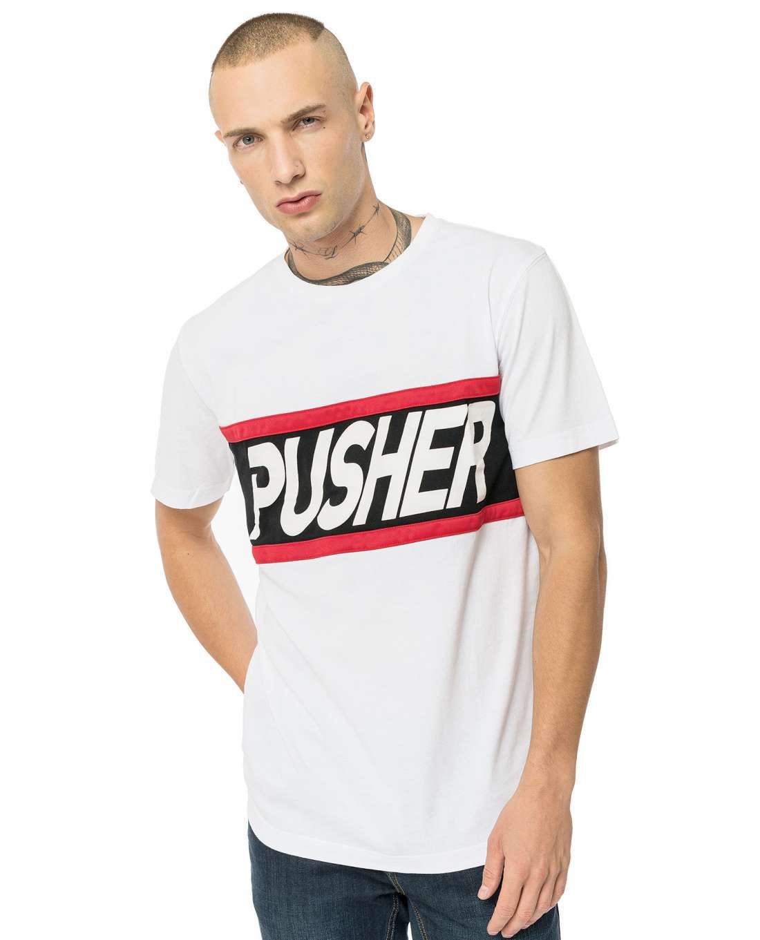 Power T-Shirt White Pusher