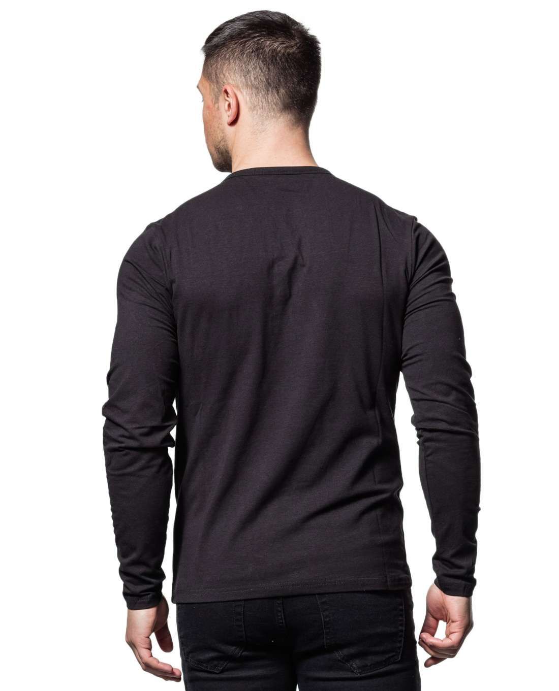 Black Longsleeve Button Young & Rich
