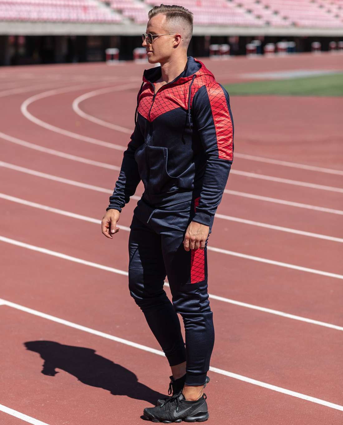 Navy Red Tracksuit 2 Pieces Jerone