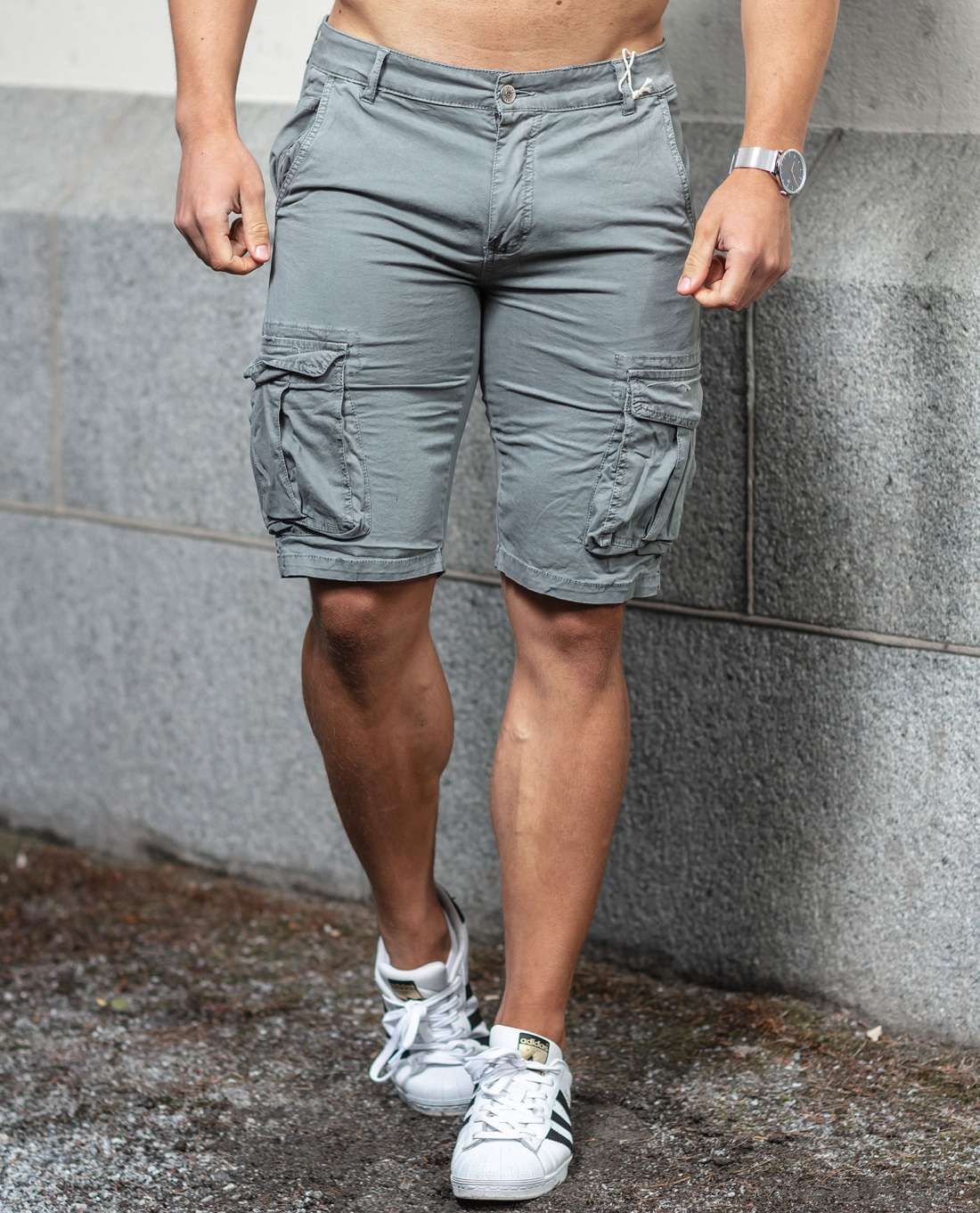 Cargo Shorts Grey Jerone