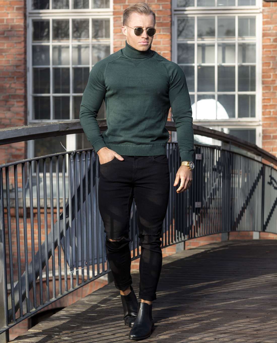 Kaleb Roll Neck Scarab Only & Sons