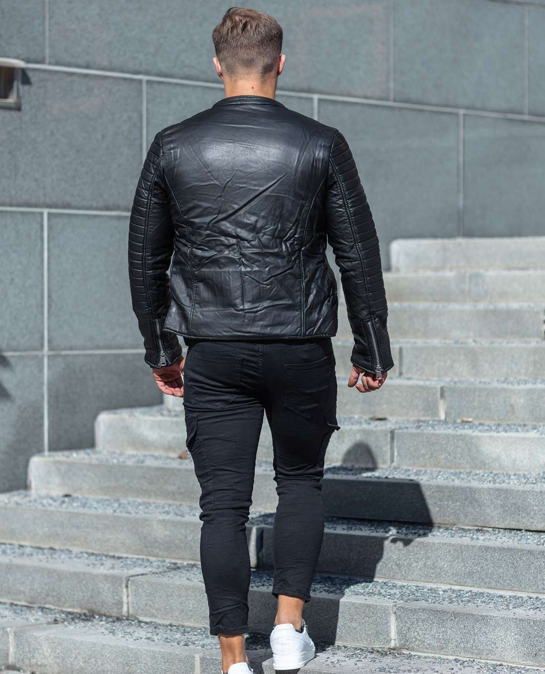 Staple Faux Leather Jacket Jerone