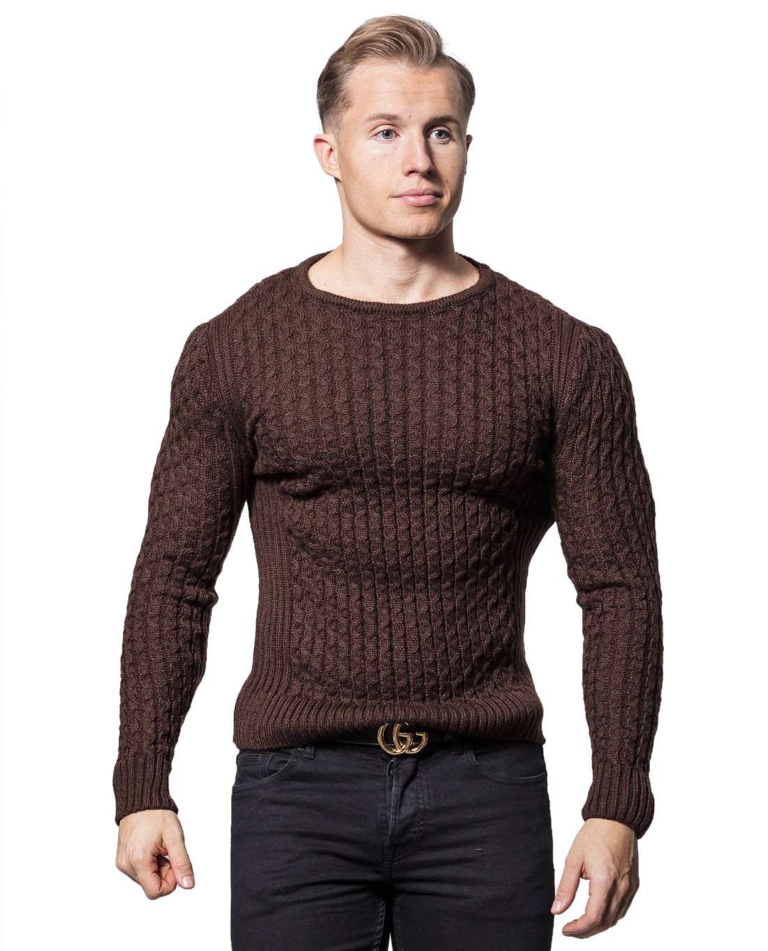Christian Brown Knit Jerone