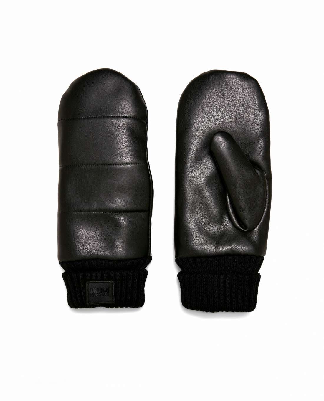 Puffer Imitation Leather Gloves Urban Classics
