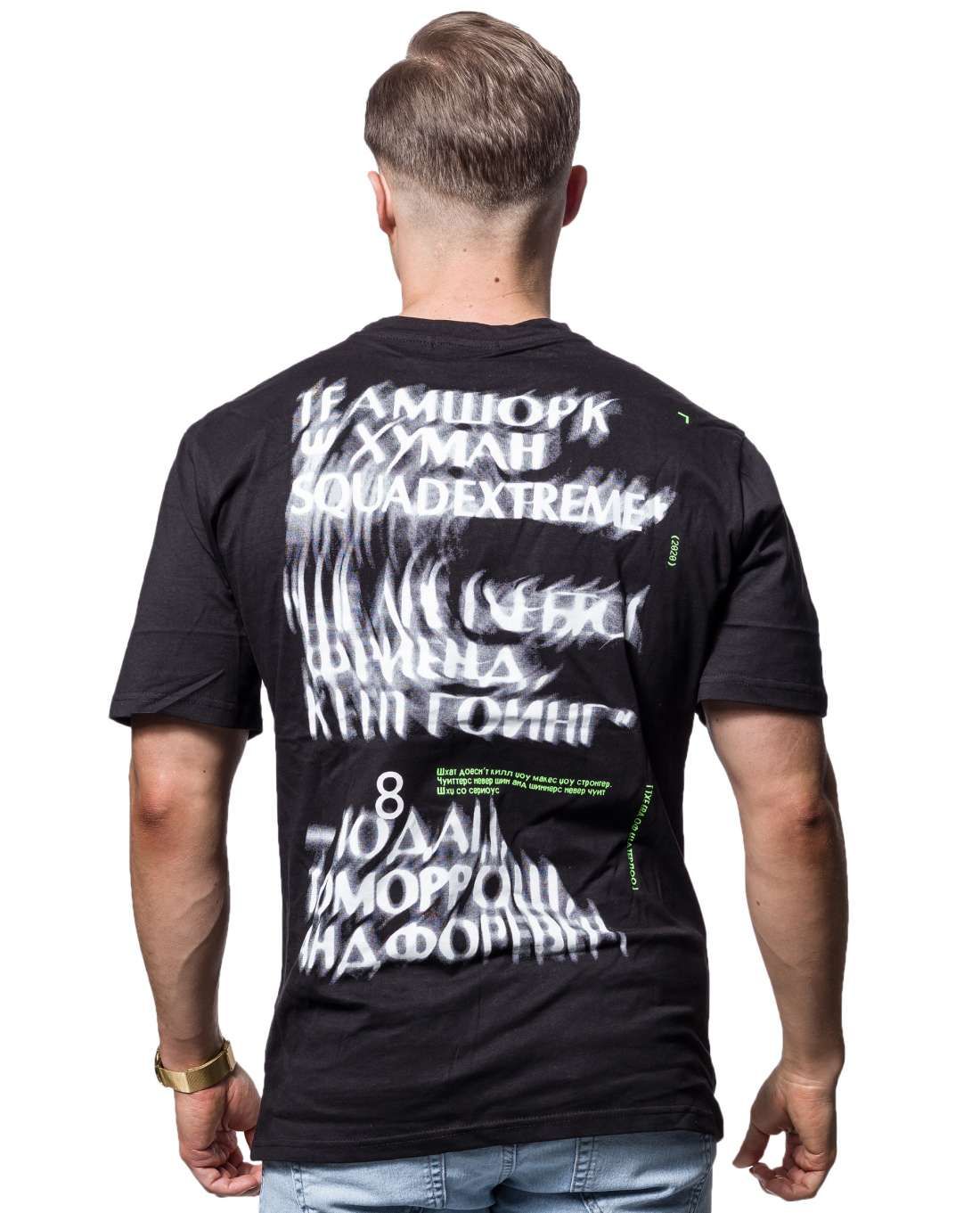 Erik Backprint T-Shirt Black Jerone