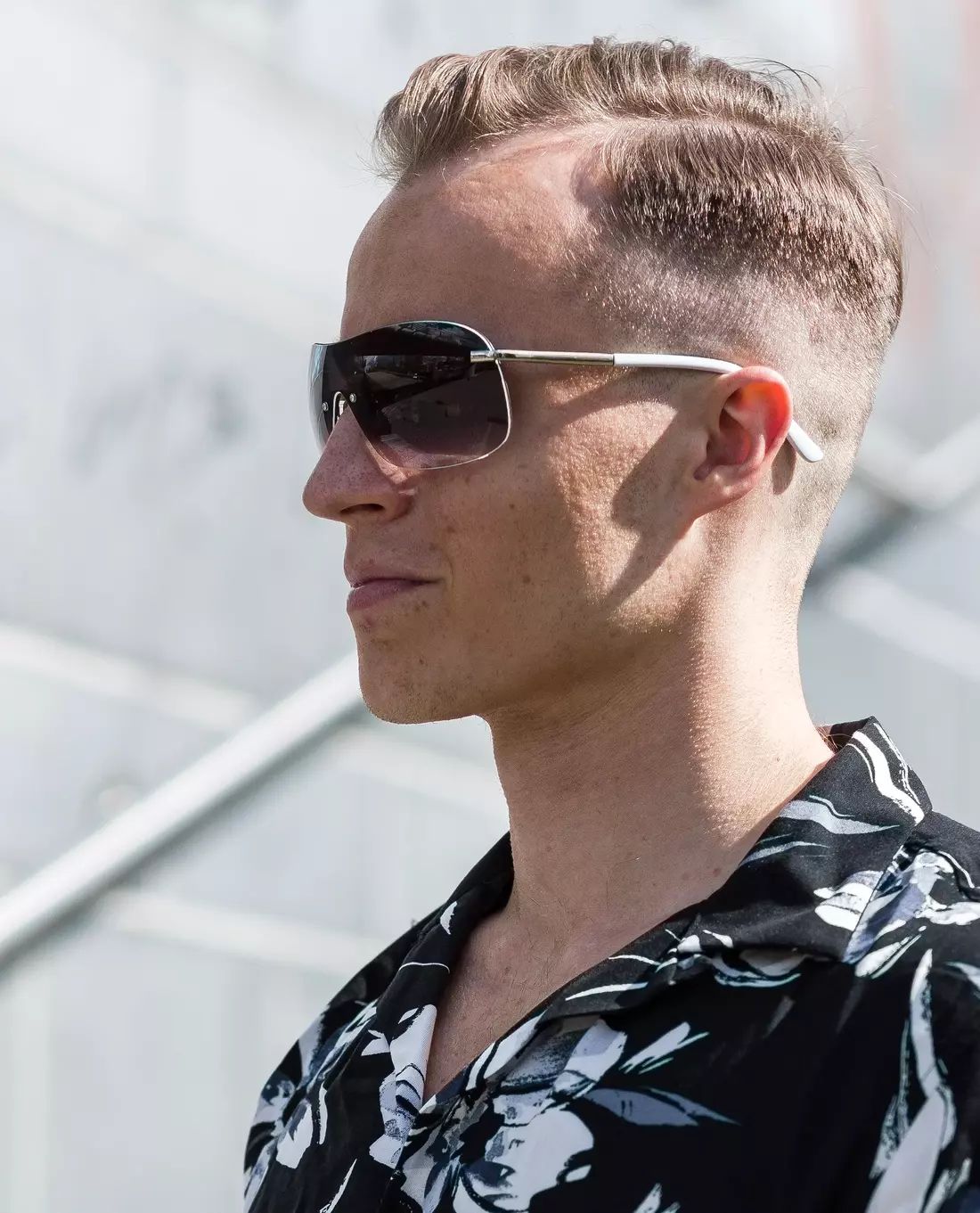 Rasmus Sunglasses White Details Jerone