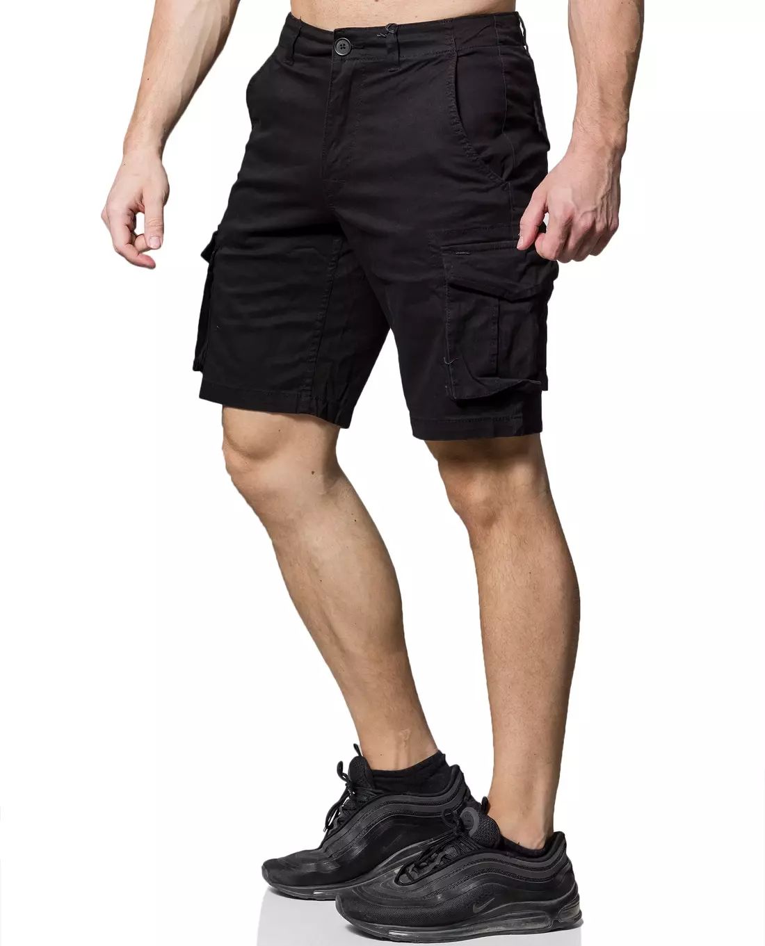 Mike Cargo Shorts Black Only & Sons