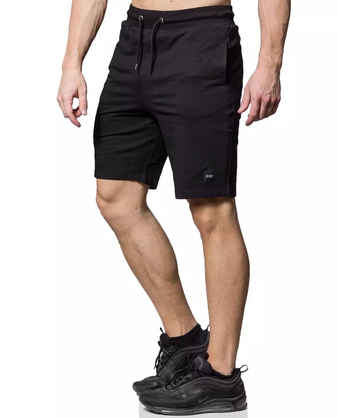 Neil Sweat Shorts Black Only & Sons
