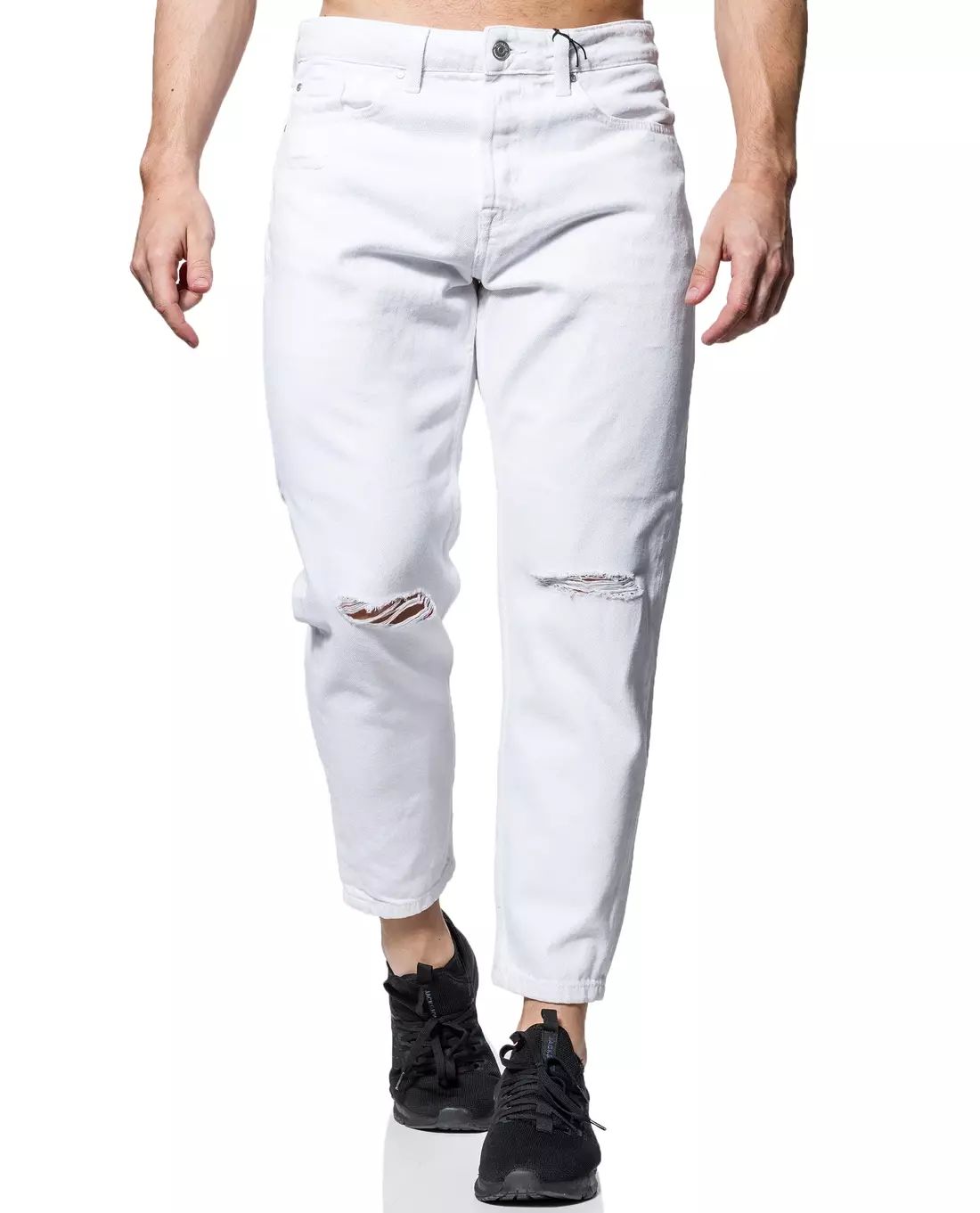 Avi Beam Crop White Jeans L32 Only & Sons