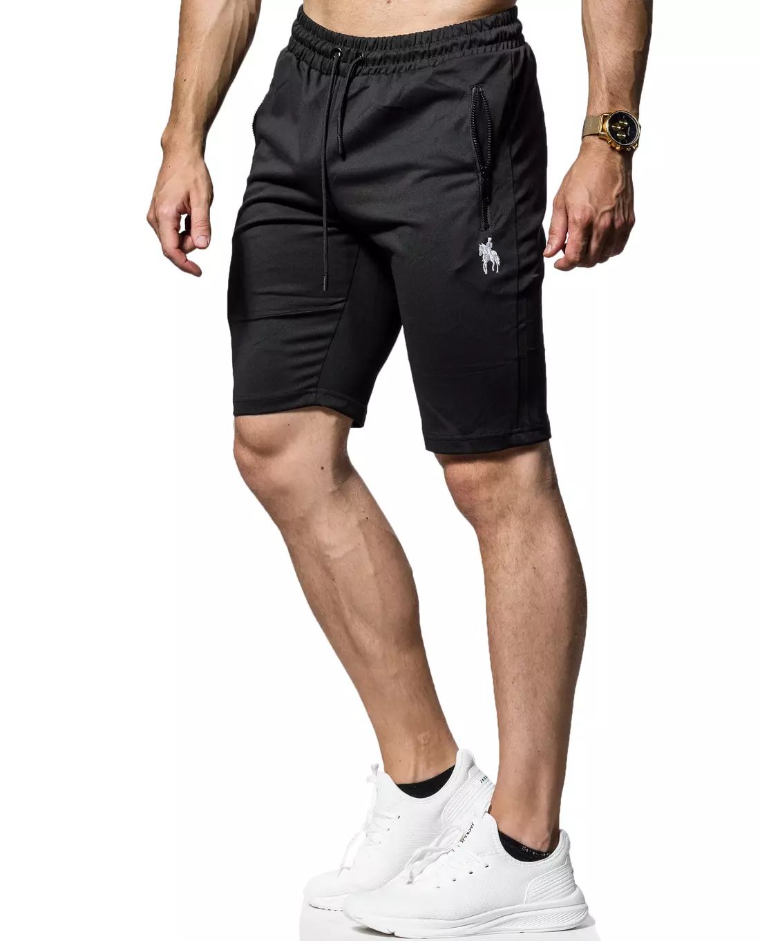 Ken Zipper Shorts Black Jerone