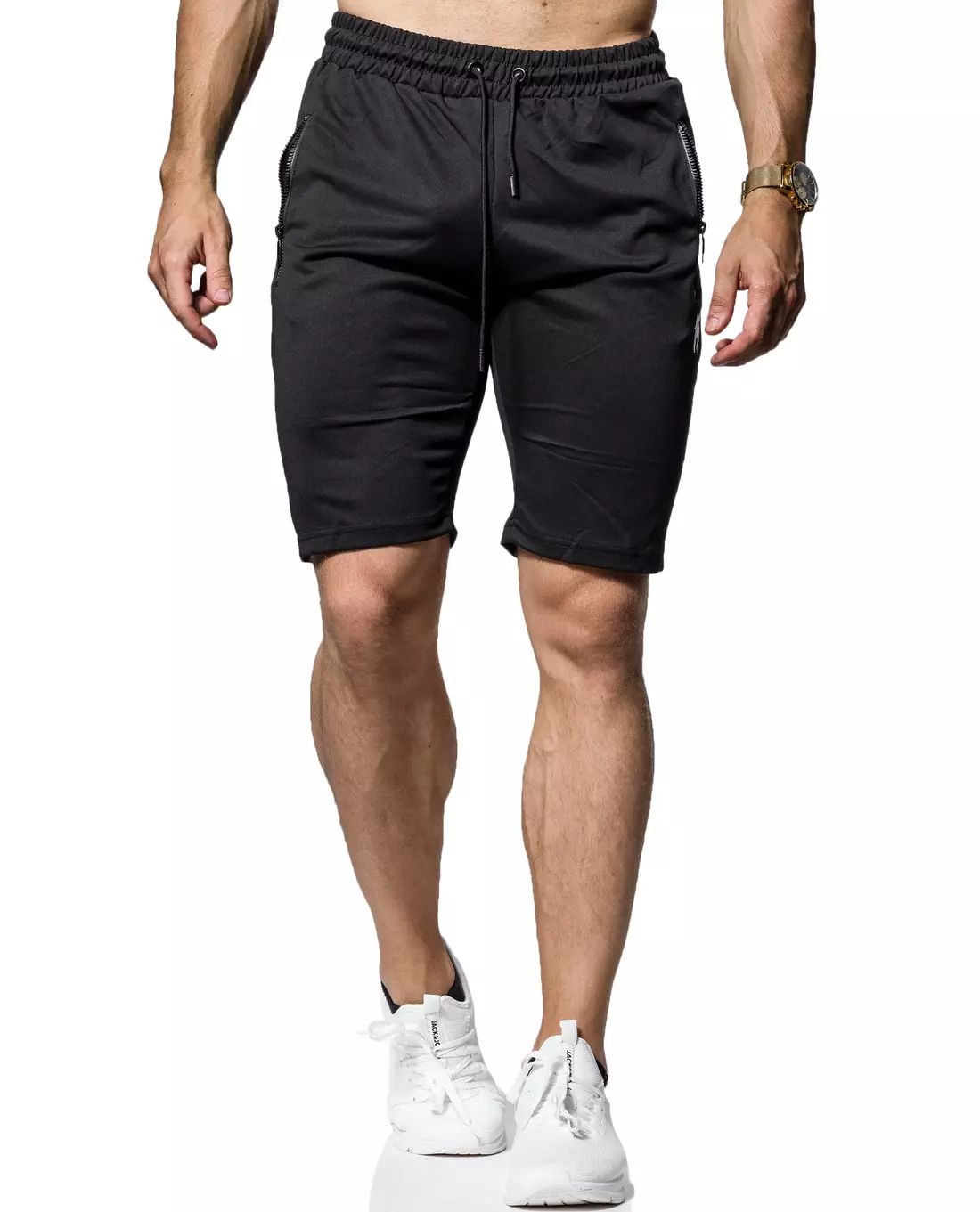 Ken Zipper Shorts Black Jerone