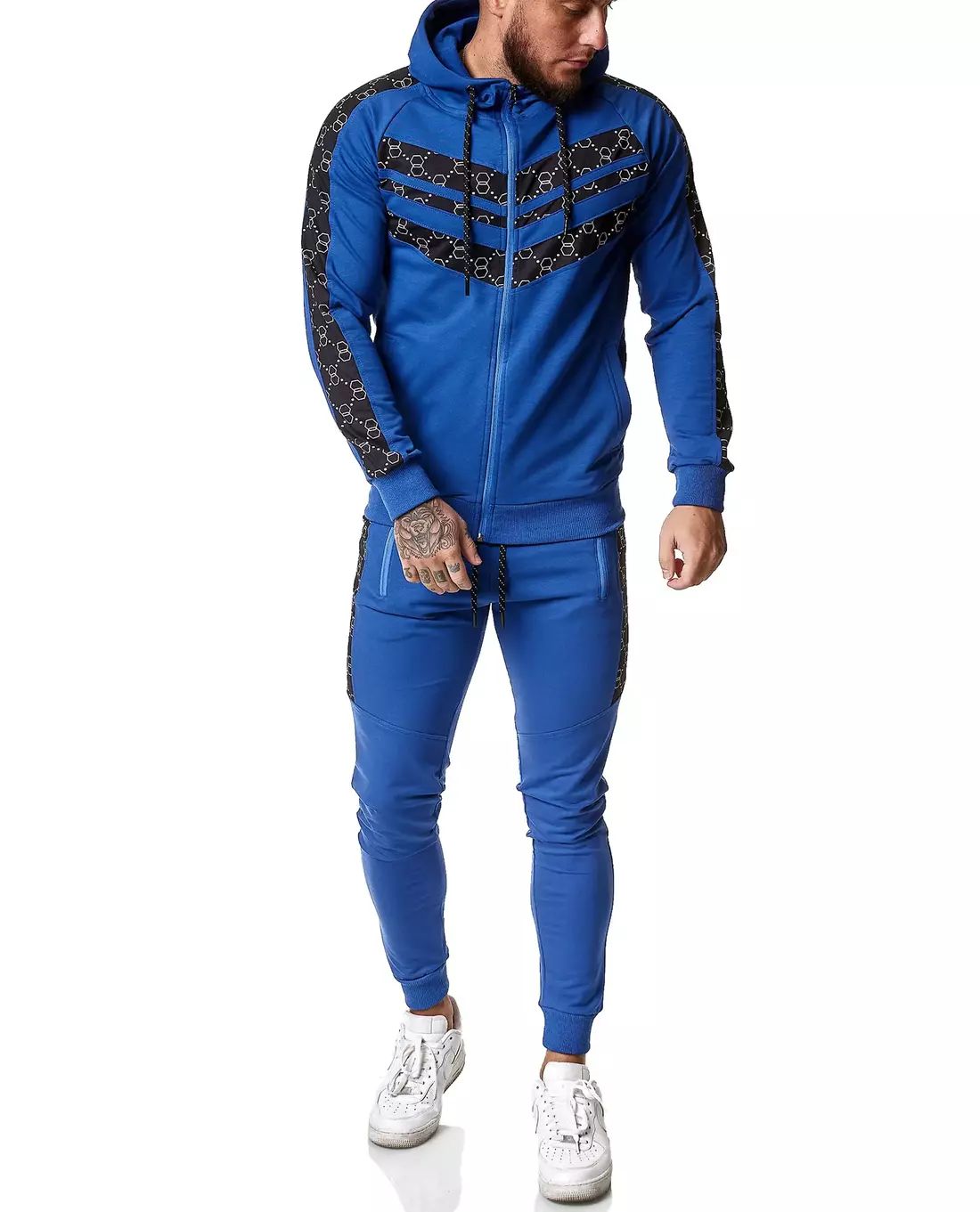 Hoodie And Pants Set Blue 2 Pieces Jerone