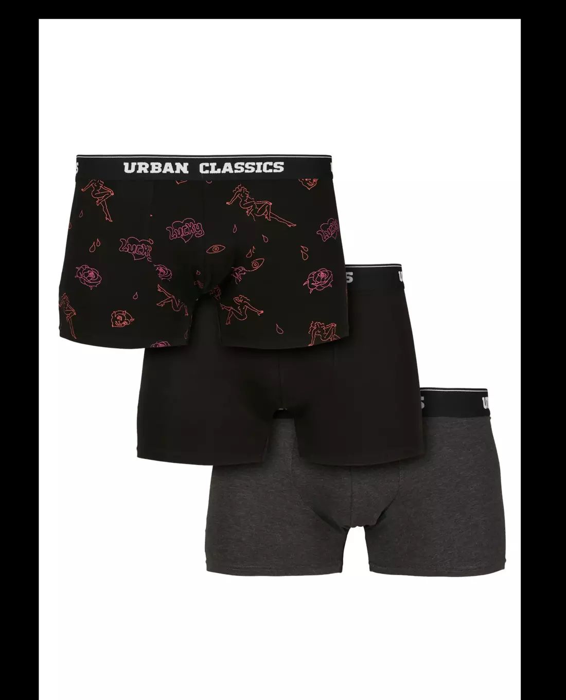Boxer Shorts 3-Pack Funky Urban Classics